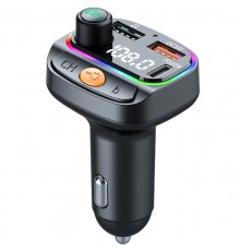 АЗП FM модулятор WIWU QC031 MP3 Car PD20W+QC3.0 (2USB-A/1C) Black