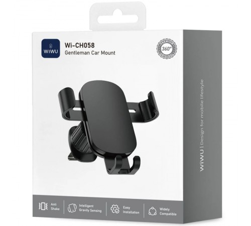Автотримач WIWU CH058 Gentleman (air outlet) Black