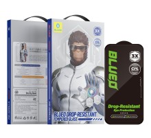 Захисне 2.5D скло Blueo Drop-Resistant (35+ KG) для Apple iPhone 17 / 17 Pro / 16 Pro (6.3") Чорний