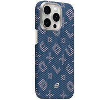 TPU+PC чохол Blueo Gilded Tactile Woven with MagSafe для Apple iPhone 15 Pro Max (6.7") Blue