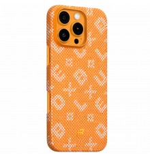 TPU+PC чохол Blueo Gilded Tactile Woven with MagSafe для Apple iPhone 16 Pro Max (6.9") Orange