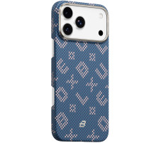 TPU+PC чохол Blueo Gilded Tactile Woven with MagSafe для Apple iPhone 17 Pro (6.3") Blue