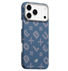 TPU+PC чохол Blueo Gilded Tactile Woven with MagSafe для Apple iPhone 17 Pro (6.3") Blue