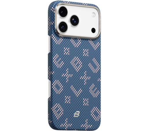 TPU+PC чохол Blueo Gilded Tactile Woven with MagSafe для Apple iPhone 17 Pro (6.3") Blue