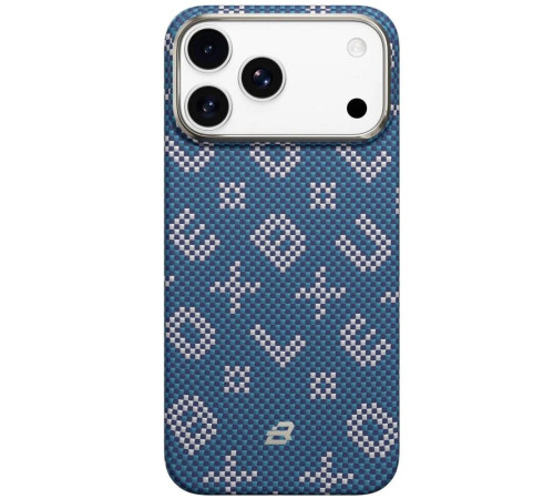 TPU+PC чохол Blueo Gilded Tactile Woven with MagSafe для Apple iPhone 17 Pro (6.3") Blue