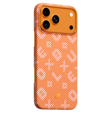 TPU+PC чохол Blueo Gilded Tactile Woven with MagSafe для Apple iPhone 17 Pro (6.3") Orange