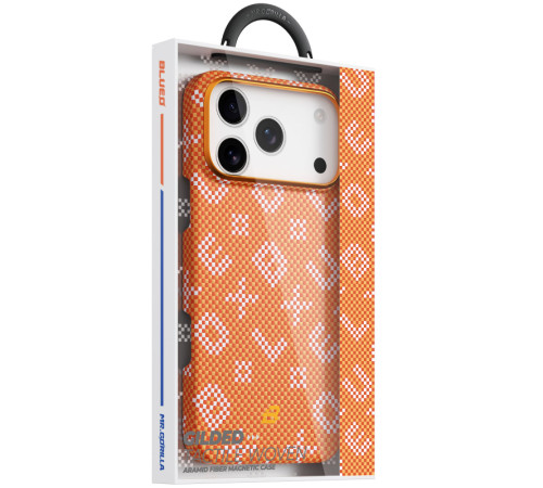 TPU+PC чохол Blueo Gilded Tactile Woven with MagSafe для Apple iPhone 17 Pro (6.3") Orange