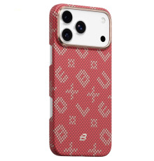 TPU+PC чохол Blueo Gilded Tactile Woven with MagSafe для Apple iPhone 17 Pro (6.3") Red