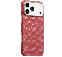 TPU+PC чохол Blueo Gilded Tactile Woven with MagSafe для Apple iPhone 17 Pro Max (6.9") Red