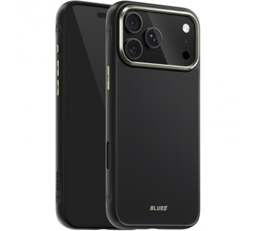 TPU+PC чохол Blueo Aramid Fiber with MagSafe для Apple iPhone 17 Pro Max (6.9") Black