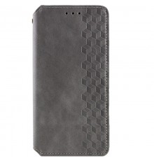 Шкіряний чохол-книжка GETMAN Cubic (PU) для Xiaomi Redmi Note 15 Pro 5G Сірий