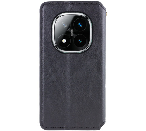 Шкіряний чохол-книжка GETMAN Cubic (PU) для Xiaomi Redmi Note 15 Pro+ 5G Чорний