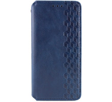 Шкіряний чохол-книжка GETMAN Cubic (PU) для Motorola Moto G67 / G77 Синій