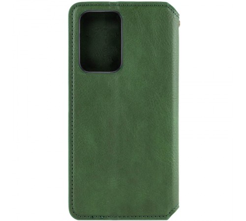 Шкіряний чохол-книжка GETMAN Cubic (PU) для Motorola Moto G57 / G57 Power Зелений