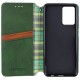 Шкіряний чохол-книжка GETMAN Cubic (PU) для Motorola Moto G57 / G57 Power Зелений
