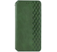 Шкіряний чохол-книжка GETMAN Cubic (PU) для Xiaomi Poco X8 Pro Max Зелений