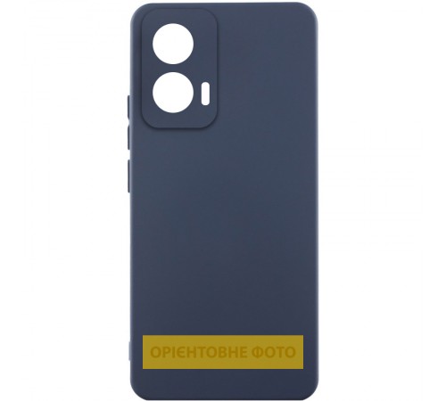 Чохол Silicone Cover Lakshmi Full Camera (AAA) для Xiaomi Poco M7 Темно-синій / Midnight blue