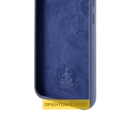 Чохол Silicone Cover Lakshmi Full Camera (AAA) для Xiaomi Poco M7 Темно-синій / Midnight blue