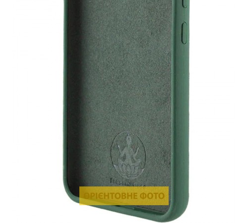 Чохол Silicone Cover Lakshmi Full Camera (AAA) для Xiaomi Poco M7 Зелений / Cyprus Green