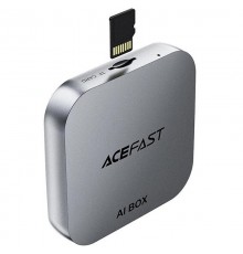Адаптер Acefast QC2 AI Box car wireless CarPlay/Android Auto Metal gray