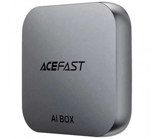 Адаптер Acefast QC2 AI Box car wireless CarPlay/Android Auto Metal gray