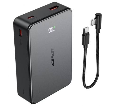 Портативний ЗП Power Bank Acefast M29 22.5W with cable 20000 mAh Black