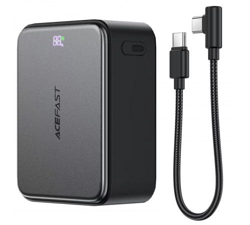 Портативний ЗП Power Bank Acefast M28 22.5W with cable 10000 mAh Black
