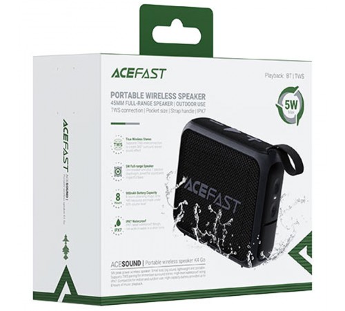 Bluetooth Колонка Acefast K4 Go Black