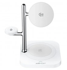 БЗП Acefast E39 desktop 4in1 Qi2 32.5W White