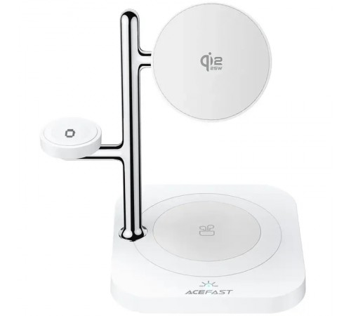 БЗП Acefast E39 desktop 4in1 Qi2 32.5W White