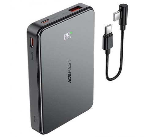 Портативний ЗП Power Bank Acefast M31 PD22.5W з БЗП with cable 10000 mAh Black