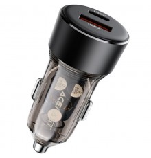 АЗП Acefast B12 PD30W+QC3.0 total 60W (1USB-A/1C) Black