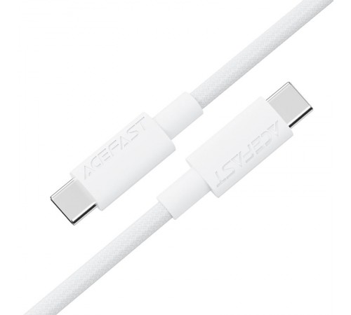 Дата кабель Acefast C18-03 Type-C to Type-C 60W (1.2m) White