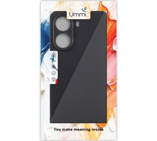 Чохол Silicone Cover Ummi Lakshmi Full Camera (AA) для Xiaomi Poco X7 Pro Чорний / Black