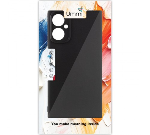 Чохол Silicone Cover Ummi Lakshmi Full Camera (AA) для Motorola Moto G55 5G Чорний / Black