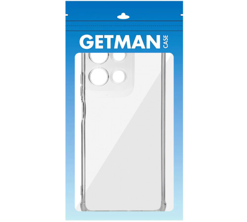 TPU чохол GETMAN Ease logo посилені кути Full Camera для Motorola Moto G17 Безбарвний (прозорий)