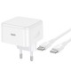 МЗП Hoco C161A Speed PD40W (1USB-C) + кабель Type-C to Type-C White
