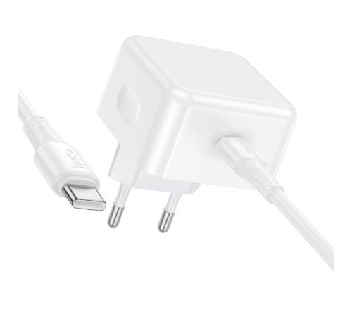 МЗП Hoco C161A Speed PD40W (1USB-C) + кабель Type-C to Type-C White