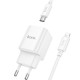 МЗП Hoco C147A PD20W+QC3.0 (1USB-A/1C) + кабель Type-C to Lightning White