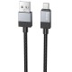 Дата кабель Hoco X110 Honorific USB to MicroUSB 2.4A (1m) Black