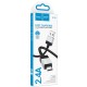 Дата кабель Hoco X110 Honorific USB to MicroUSB 2.4A (1m) Black