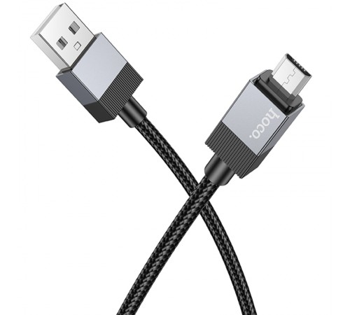 Дата кабель Hoco X110 Honorific USB to MicroUSB 2.4A (1m) Black