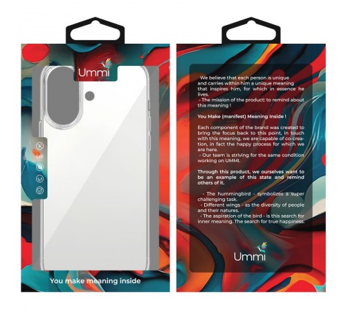 Чохол TPU Ummi transparent для Apple iPhone 16 Plus (6.7") Clear