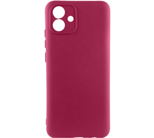 Чохол Silicone Cover Ummi Lakshmi Full Camera (AA) для Samsung Galaxy A04e Бордовий / Marsala