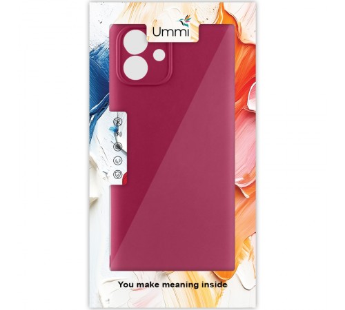 Чохол Silicone Cover Ummi Lakshmi Full Camera (AA) для Samsung Galaxy A04e Бордовий / Marsala