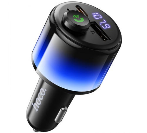 АЗП FM модулятор Hoco E166 Path PD42W+QC3.0 (1USB-A/1C) Black