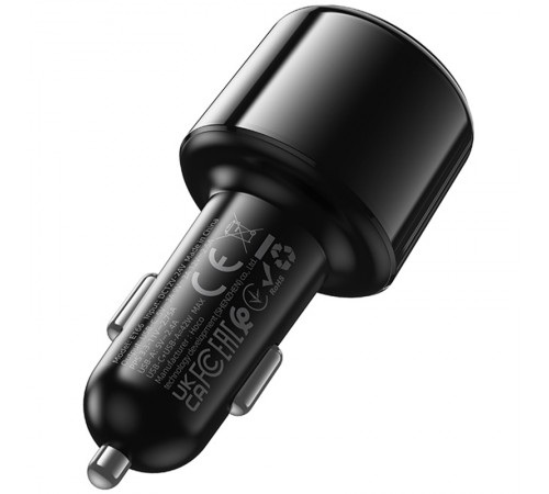 АЗП FM модулятор Hoco E166 Path PD42W+QC3.0 (1USB-A/1C) Black