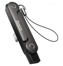 Перехідник Hoco UA47A Type-C male to Type-C female adapter Black