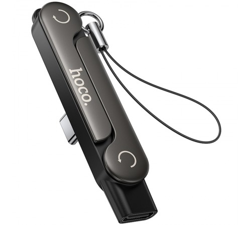 Перехідник Hoco UA47A Type-C male to Type-C female adapter Black