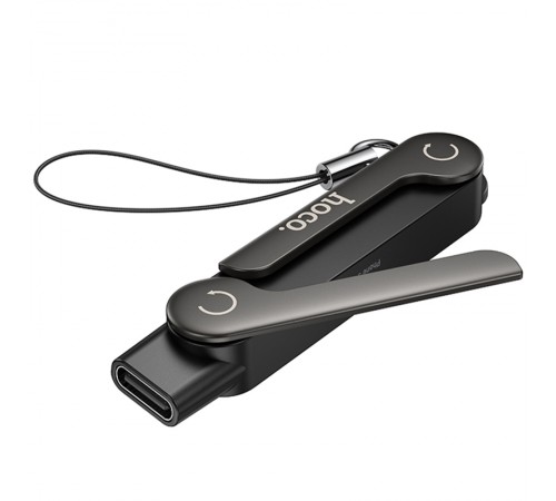 Перехідник Hoco UA47A Type-C male to Type-C female adapter Black
